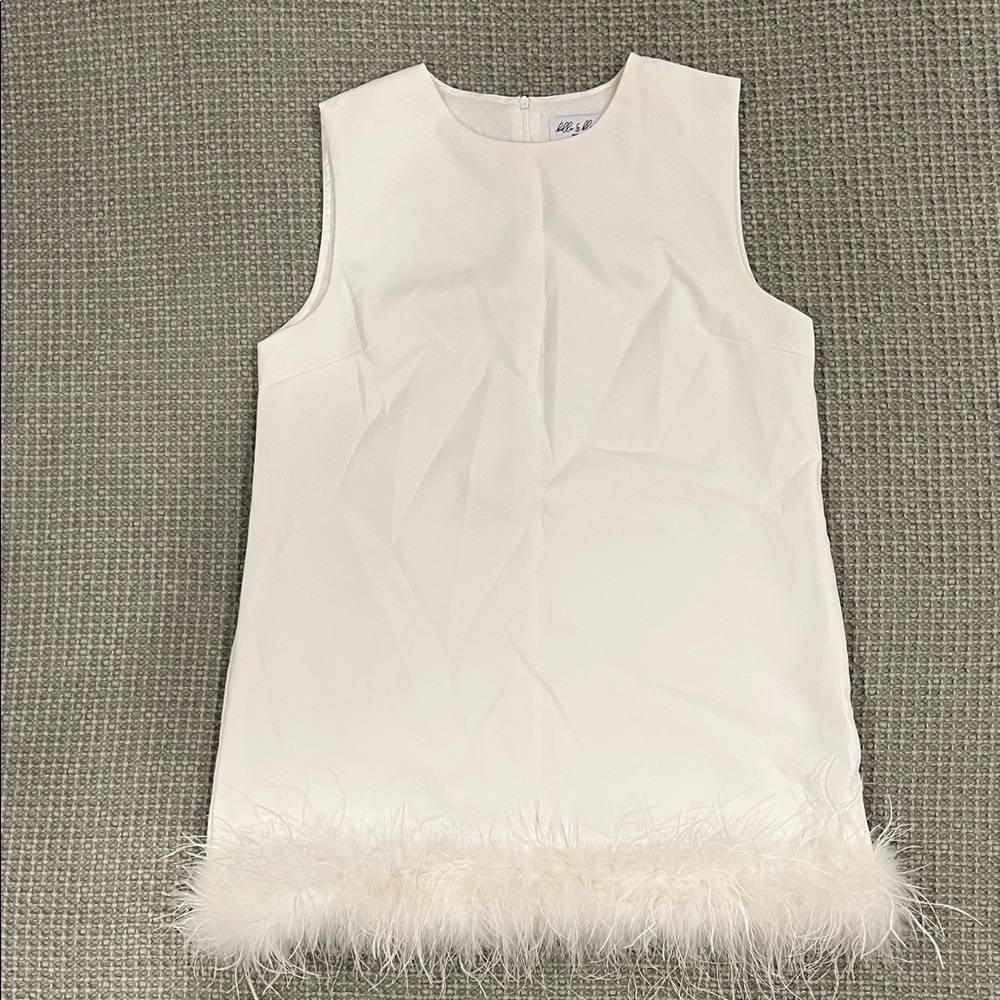 White Feathered Dress